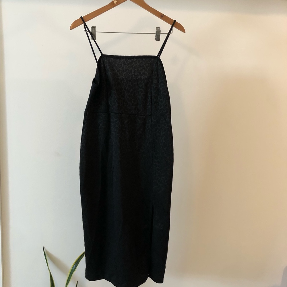 Zara black printed dress size large